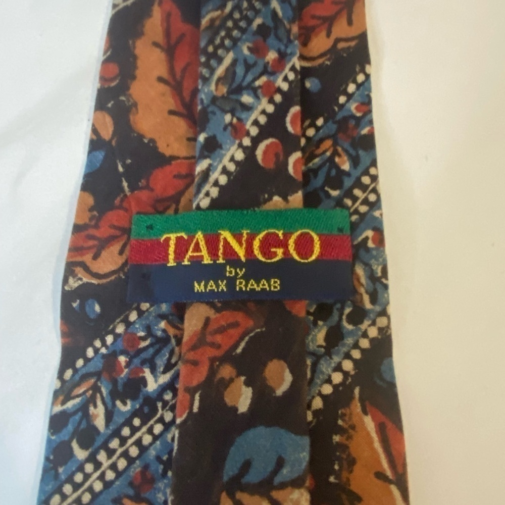 Vintage Tango by Max Raab 100% cotton necktie - Picture 2 of 3